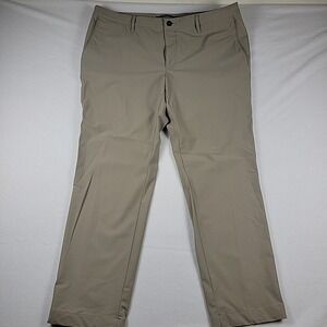 Alberto Rob‎ Revolutional Golf Performance Pants Slim Fit Beige Men's 38 x 28